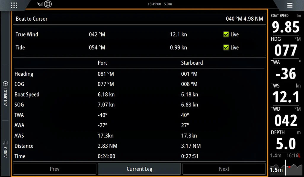 Suncoast Marine and Auto offers BG Zeus™ 3S 9 - 9 inch Multi-Function Sailing Display (000-15408-001)