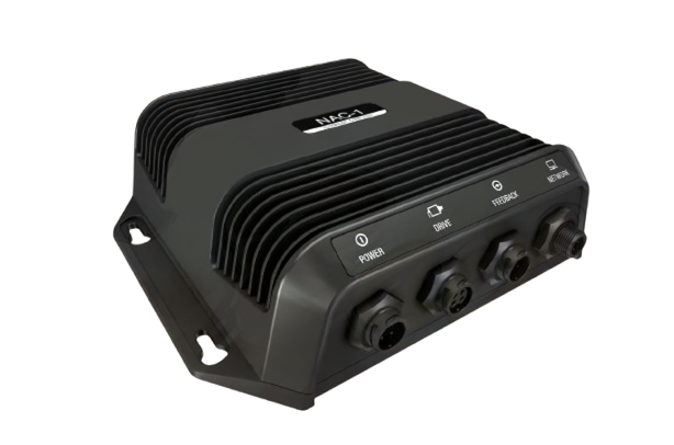 Suncoast Marine and Auto offers Simrad NAC-1 Autopilot Computer [000-11769-001] The NAC-1 is the autopilot system's center, for boats up to 9m, with easy install, hydraulic/cable steer options, and virtual rudder feedback.